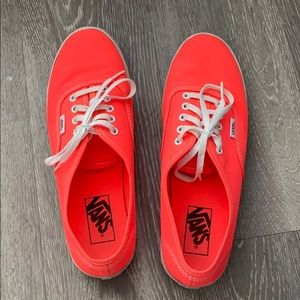Coral Vans sneakers